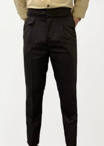 Dark Brown Slim Fit Ghurka Trousers