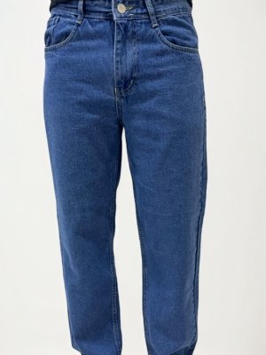 Blue Straight Fit Denim Jeans