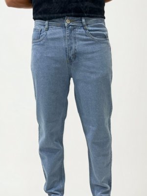 Light Blue Straight Fit Denim Jeans