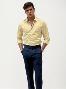 Navy Blue Slim Fit Gurkha Trousers