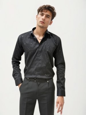 Black Stone Work Party Wear