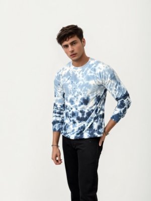 Tie Dye Full Hand Round Neck Tshirt
