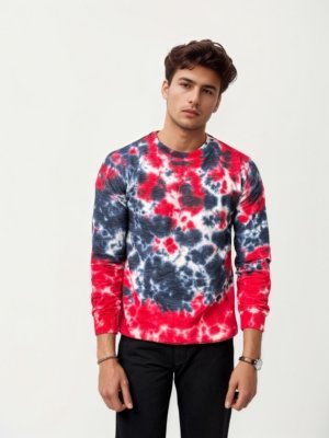 Tie Dye Full Hand Round Neck T-Shirt