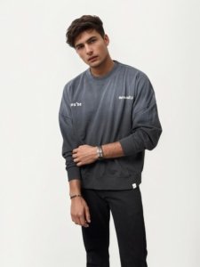 Printed Round Neck Sweat Shirt