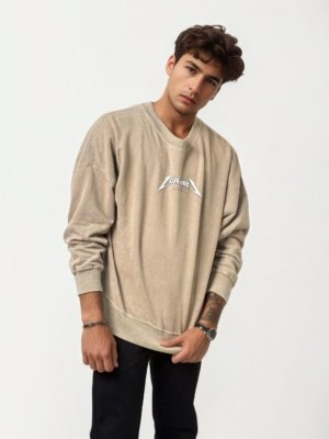 Printed Round Neck Sweat Shirt