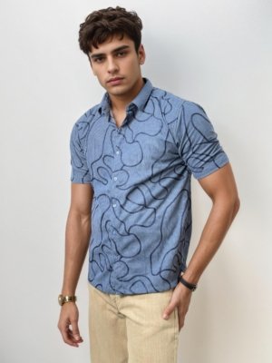 Embroidery Half-Hand Shirt