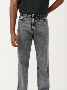 Grey Straight Fit Denim