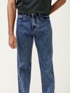 Mid Blue Straight Fit Denim