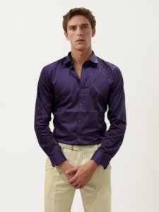 Mulberry Stone Work Fullhand Shirt