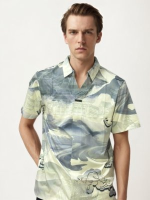 Stitchless halfhand imported shirt