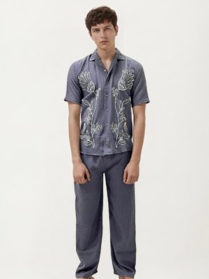 Grey Embroidery Co-ord Set