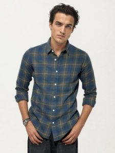 Blue Checked Fullhand Shirt