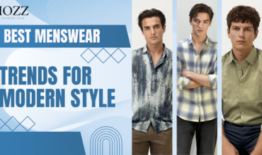 Modern menswear trends with linen, striped, and smart-fit shirts by Fiozz