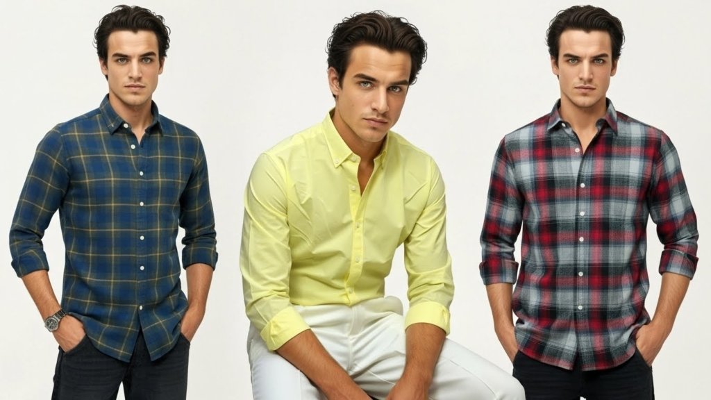 Man shopping for shirts for men online using a laptop, showing convenience and wide choice.